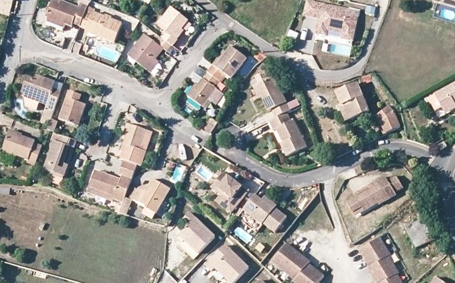 Vue aérienne du Rue du Vent Marin