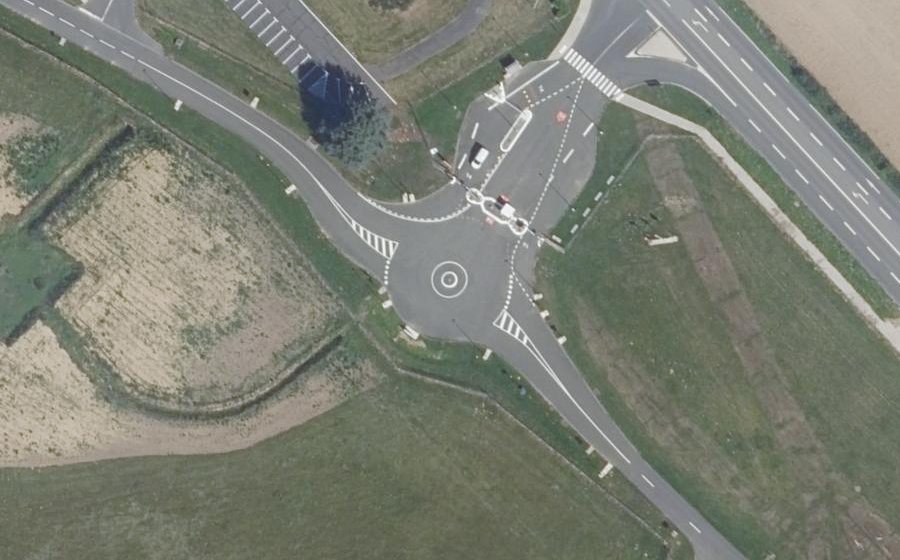 Vue aérienne du Mini-giratoire n°475362914