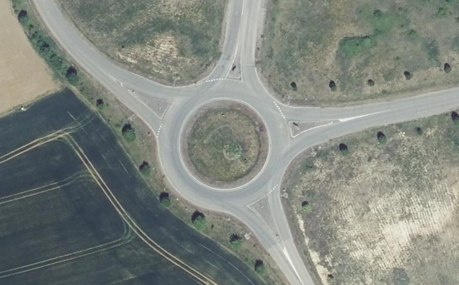Vue aérienne du Rond-point anonyme n°10047902