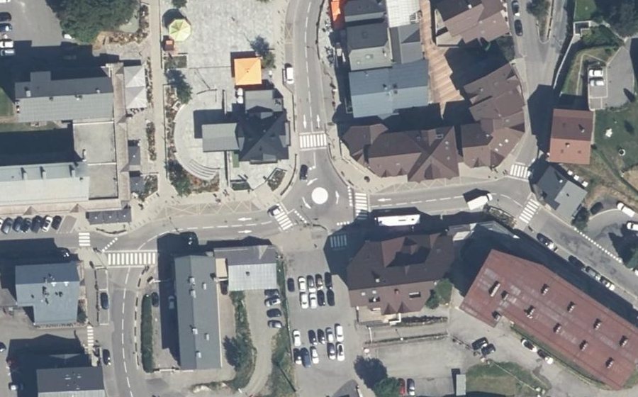 Vue aérienne de la Place de l'Ambiance