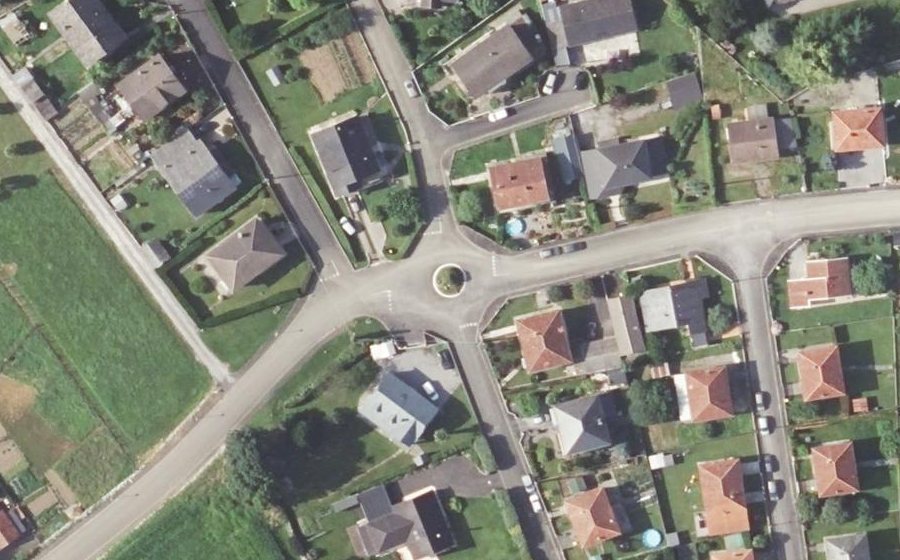 Vue aérienne du Mini-giratoire n°490004493