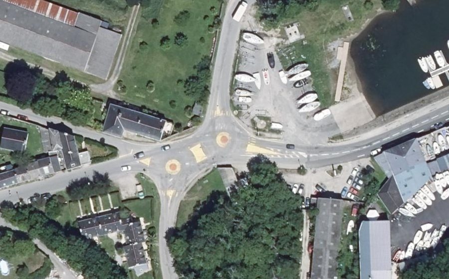 Vue aérienne du Mini-giratoire n°491174699