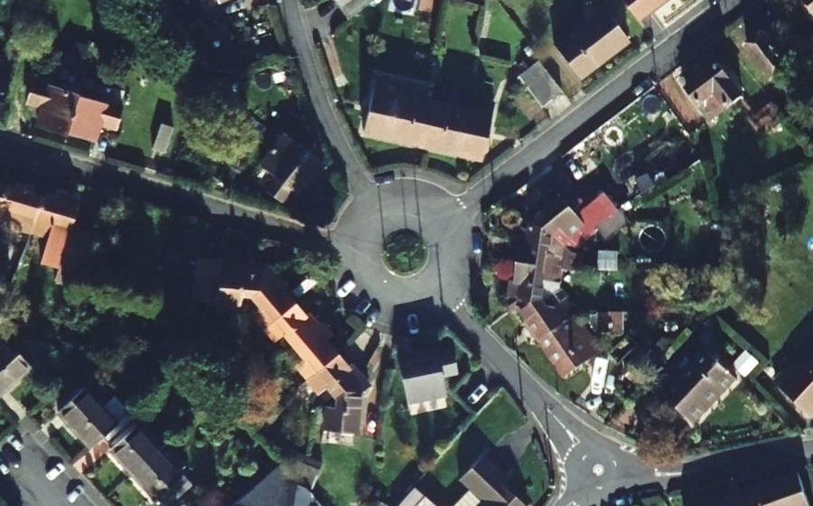 Vue aérienne du Place d'Artois