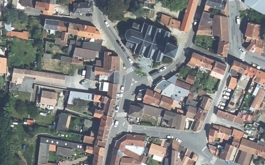 Vue aérienne du Mini-giratoire n°505810809