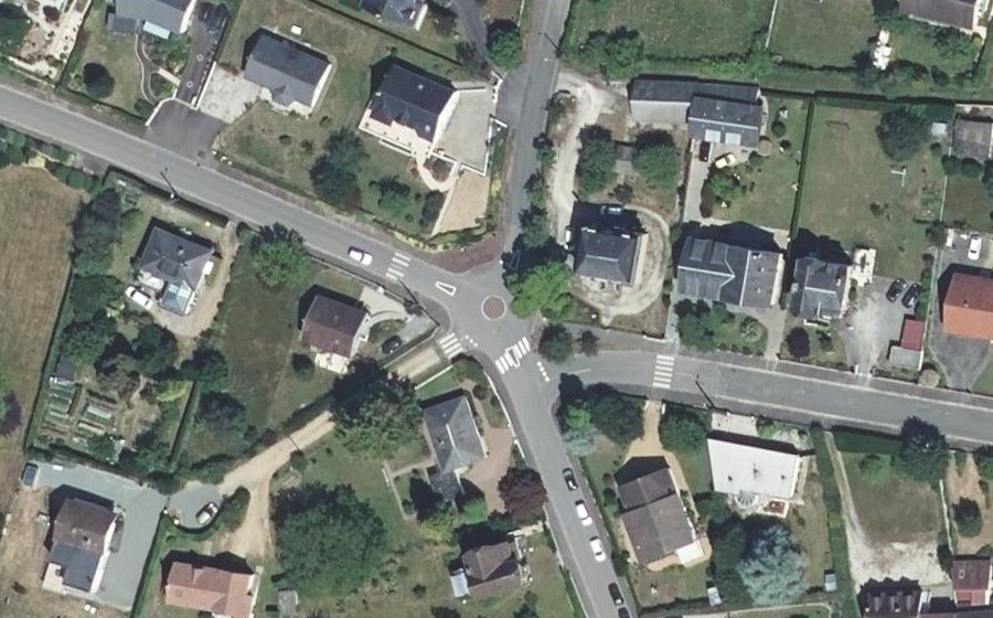 Vue aérienne du Mini-giratoire n°508504156