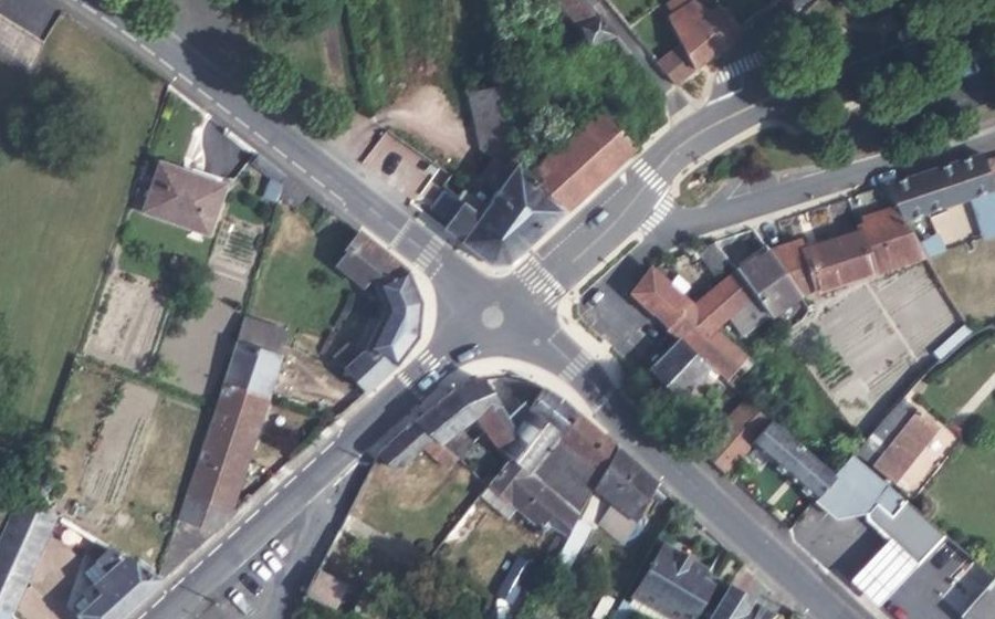 Vue aérienne du Mini-giratoire n°510908884
