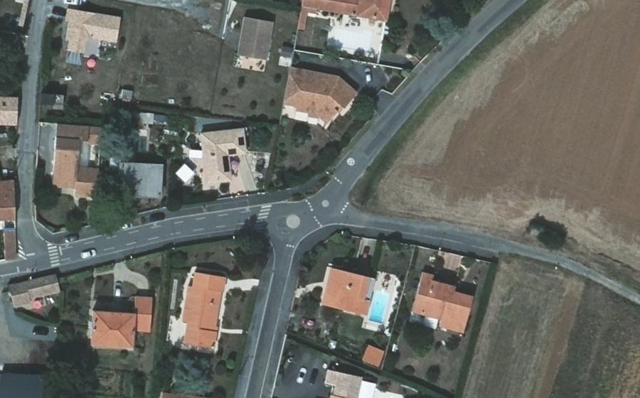 Vue aérienne du Mini-giratoire n°517070556