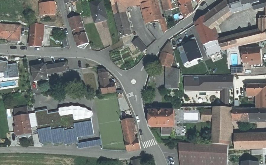 Vue aérienne du Mini-giratoire n°521424180