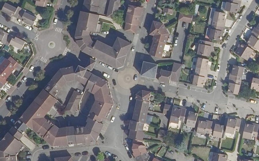 Vue aérienne du Mini-giratoire n°523063200