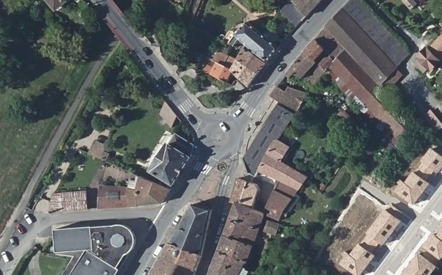 Vue aérienne du Mini-giratoire n°530002493