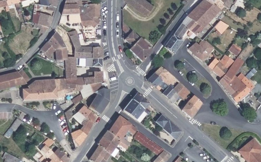 Vue aérienne du Mini-giratoire n°532600055