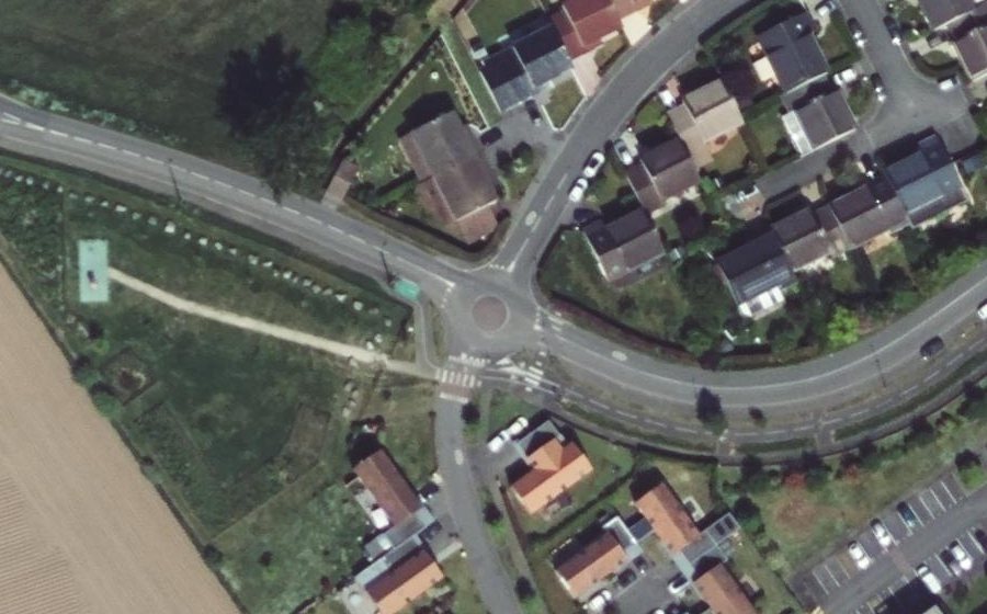 Vue aérienne du Mini-giratoire n°534002338