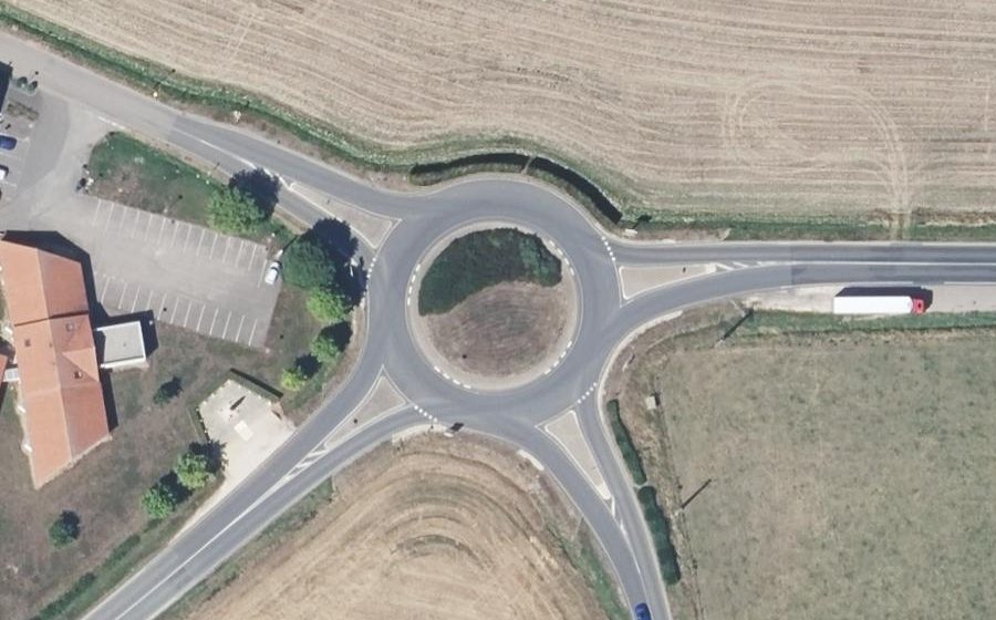 Vue aérienne du Rond-point anonyme n°10053480