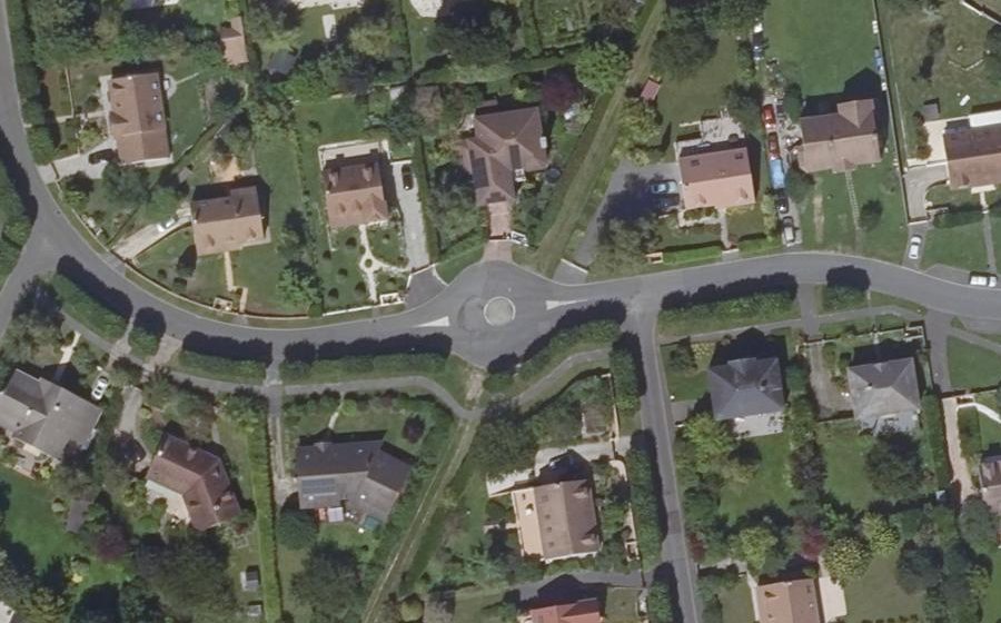 Vue aérienne de la Place du Couplet