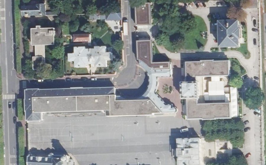Vue aérienne du Rond-Point de Sully