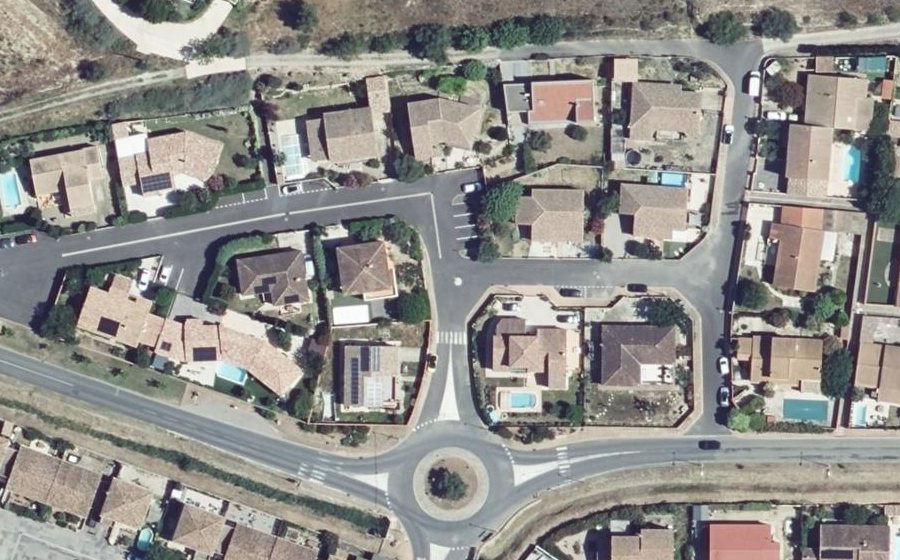 Vue aérienne du Mini-giratoire n°538889926