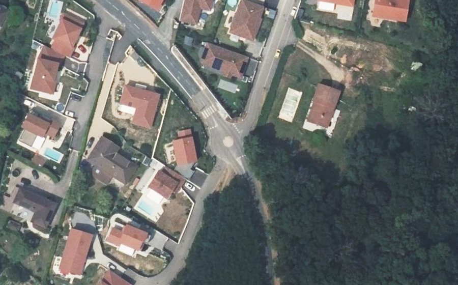 Vue aérienne du Mini-giratoire n°538973068