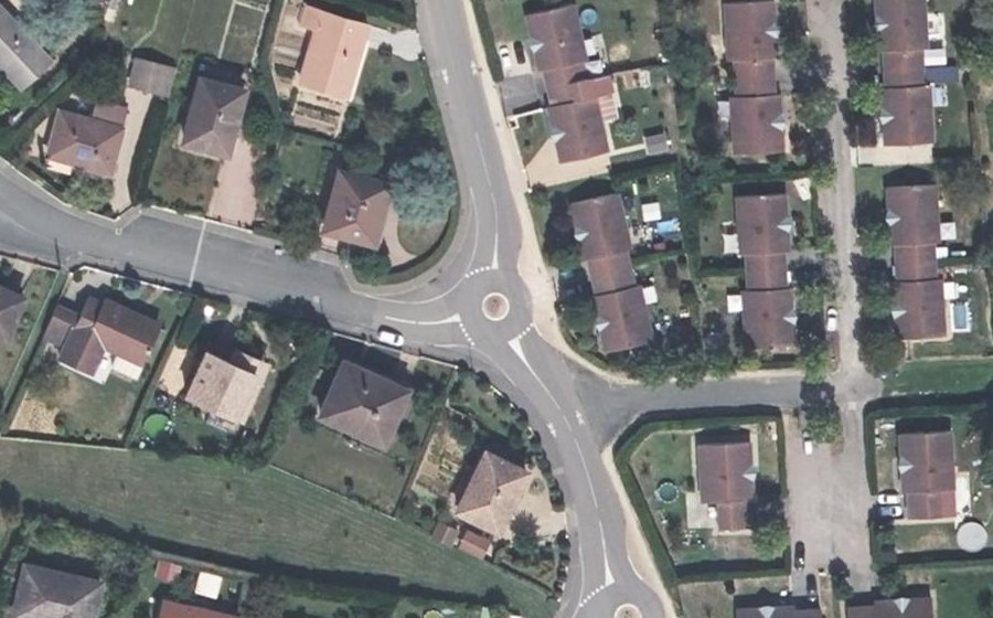 Vue aérienne du Mini-giratoire n°540420482