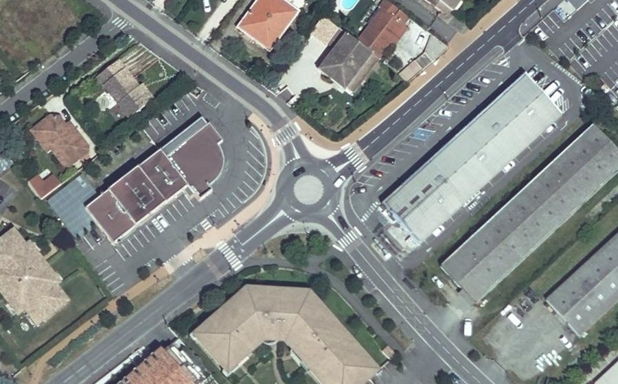 Vue aérienne du Route de Pechbonnieu