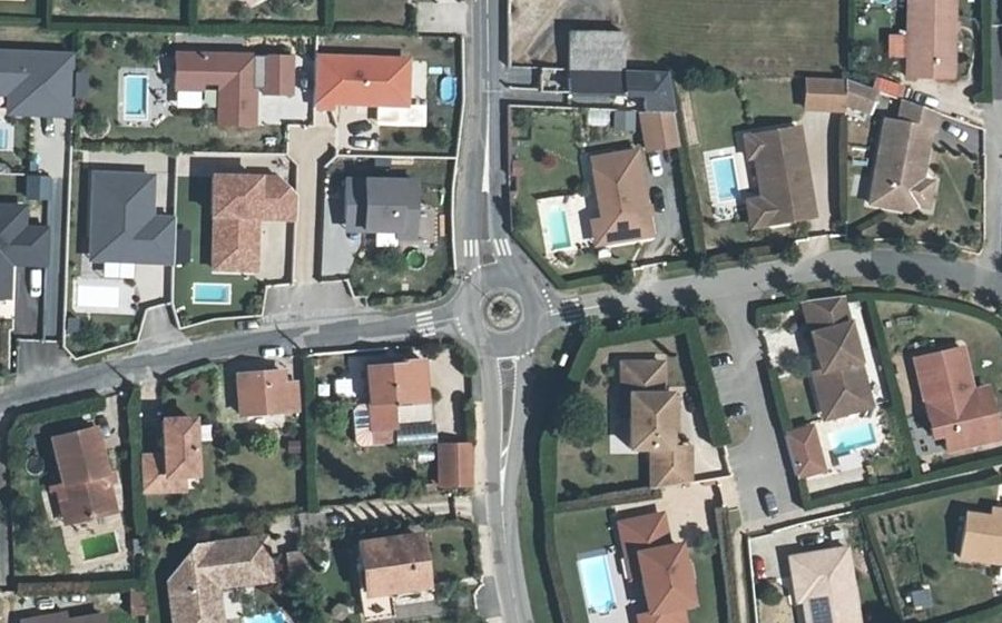 Vue aérienne du Mini-giratoire n°561183002