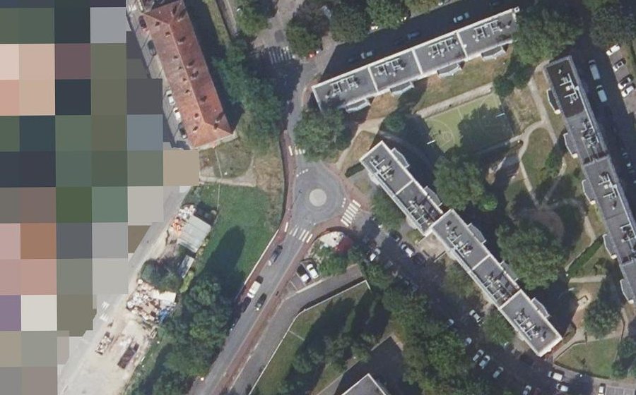 Vue aérienne du Mini-giratoire n°587397736
