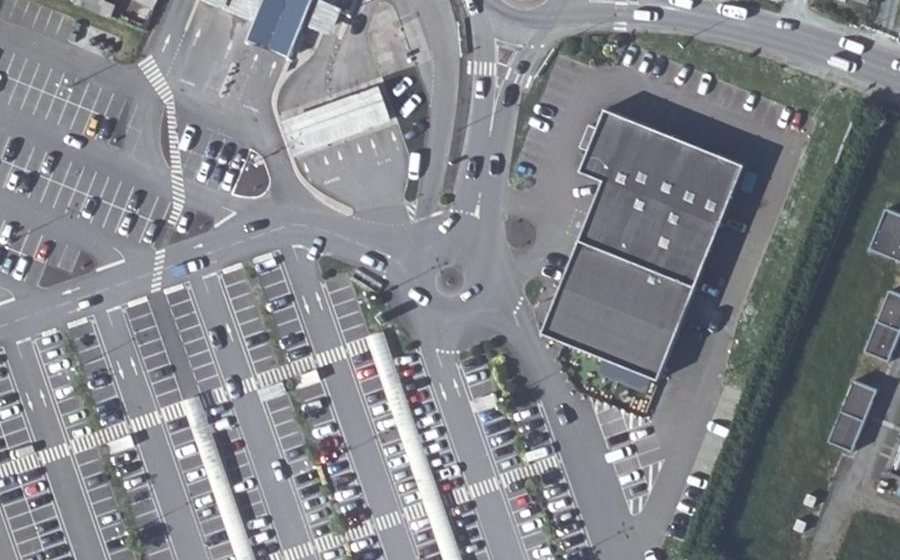 Vue aérienne du Mini-giratoire n°595082716