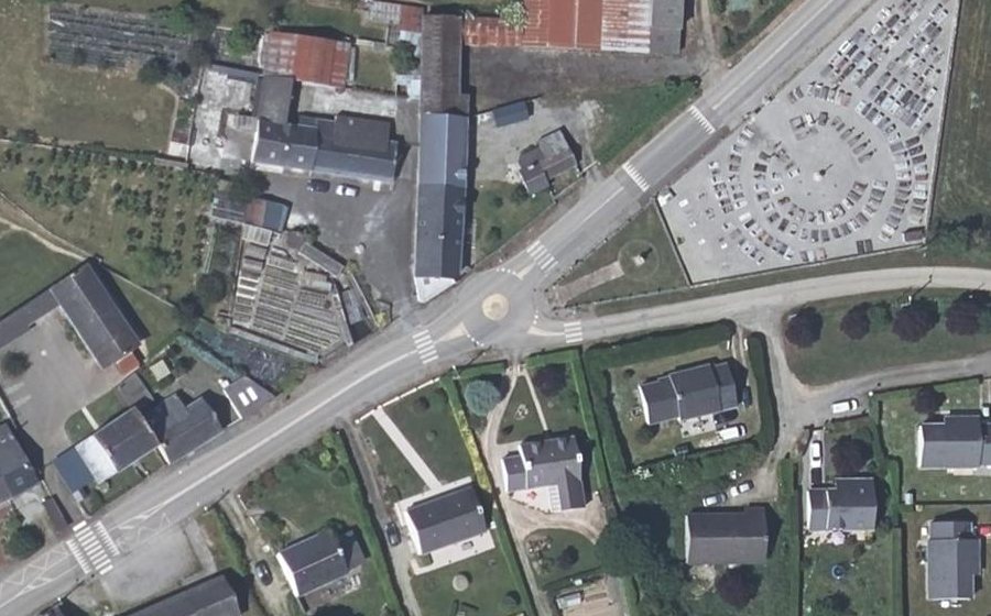 Vue aérienne du Mini-giratoire n°595175657