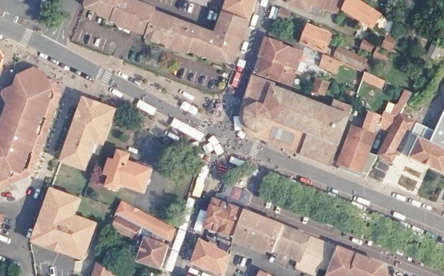 Vue aérienne du Mini-giratoire n°596490091