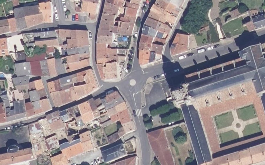 Vue aérienne du Mini-giratoire n°600050285
