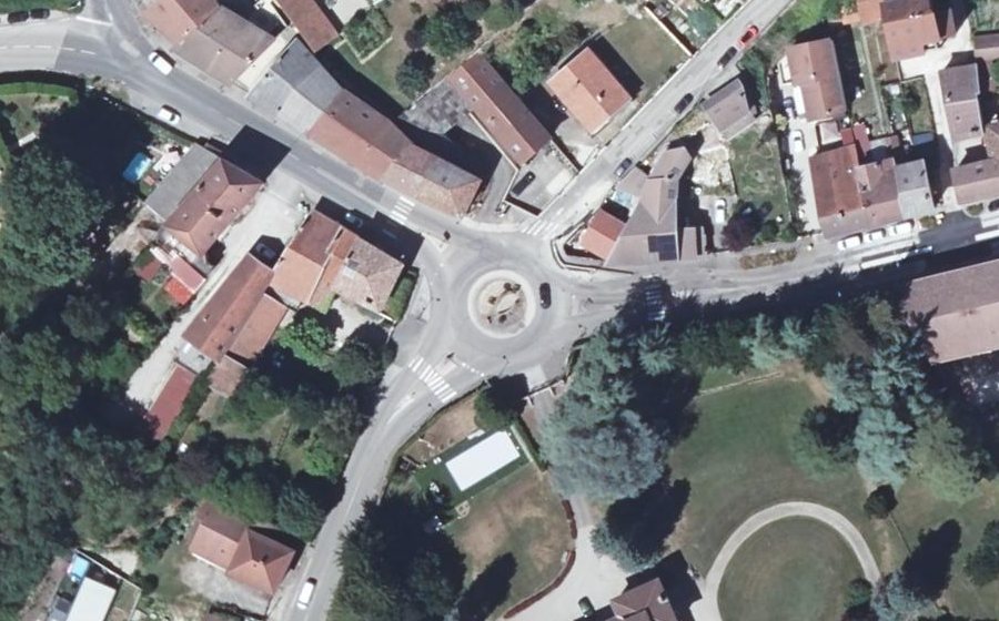 Vue aérienne du Carrefour de l'Europe