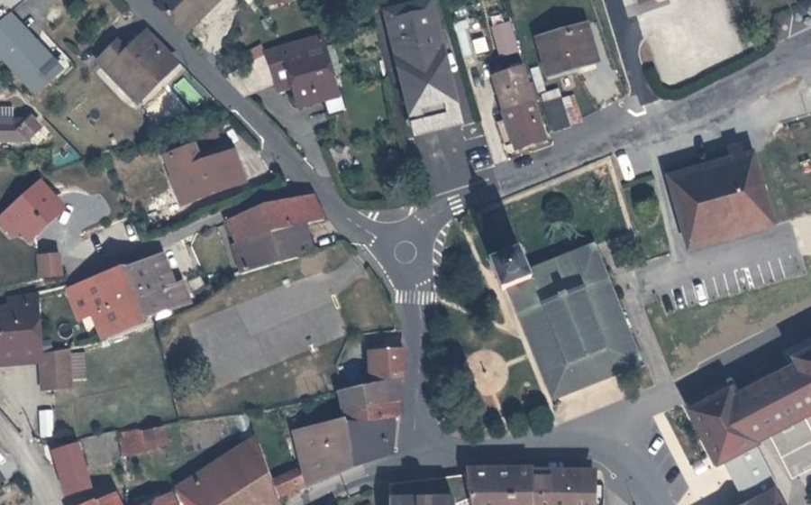 Vue aérienne du Mini-giratoire n°607042530