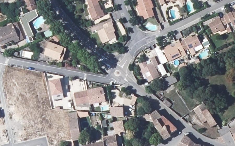 Vue aérienne du Mini-giratoire n°609060618
