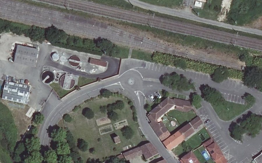 Vue aérienne du Mini-giratoire n°614042286