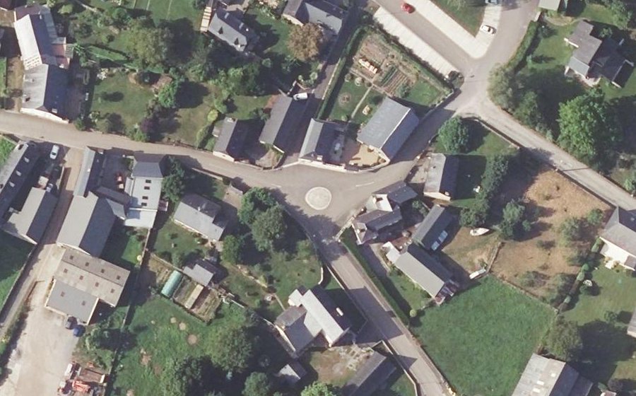 Vue aérienne du Mini-giratoire n°631631000