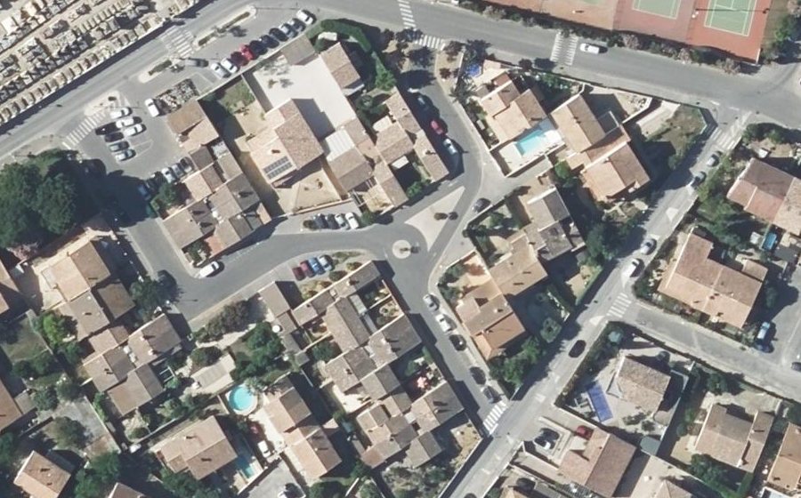 Vue aérienne du Mini-giratoire n°663036636