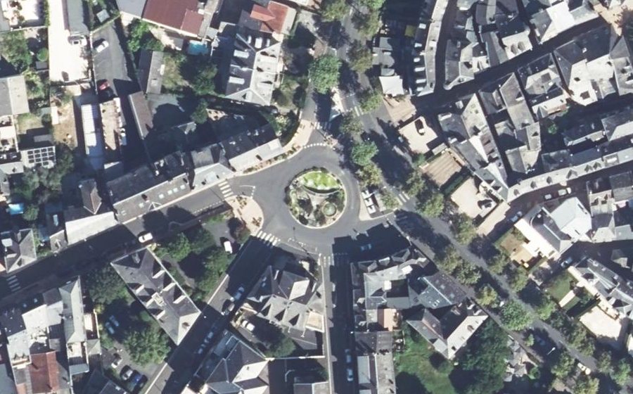 Vue aérienne du Place de la République