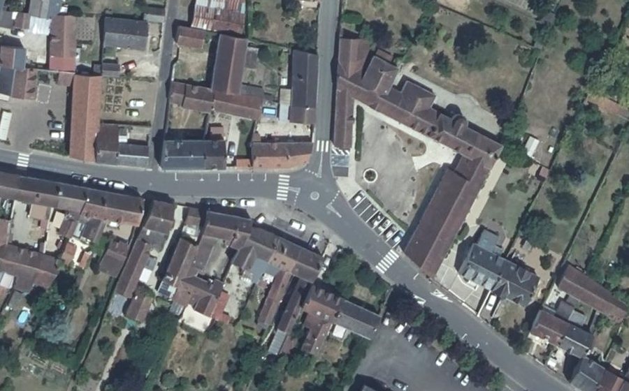 Vue aérienne du Mini-giratoire n°690980003