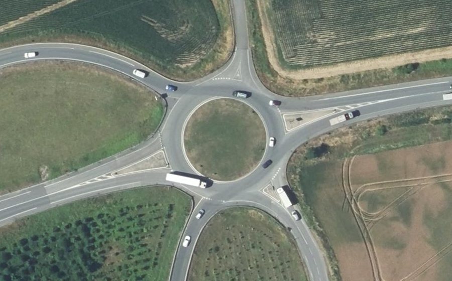 Vue aérienne du Rond-point anonyme n°10069356