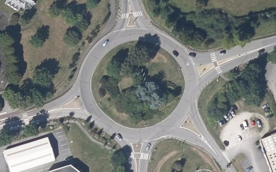 Vue aérienne du Giratoire Trèves