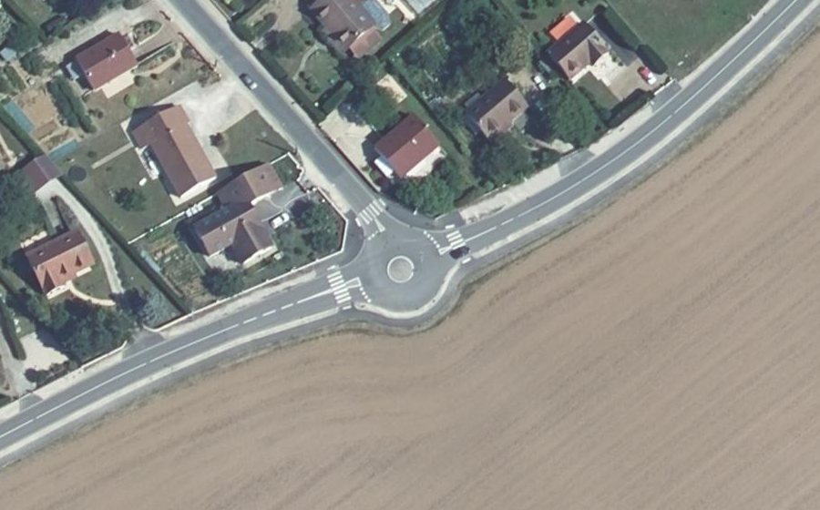 Vue aérienne du Mini-giratoire n°698986000