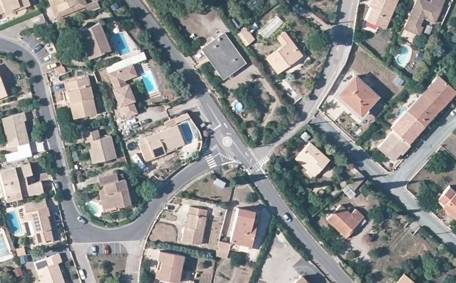 Vue aérienne du Mini-giratoire n°719822009
