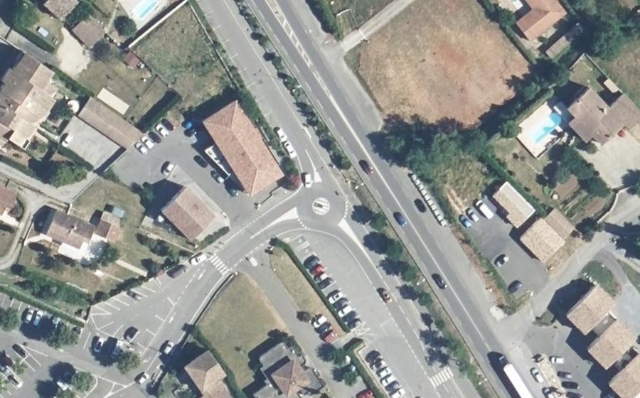 Vue aérienne du Mini-giratoire n°731966445