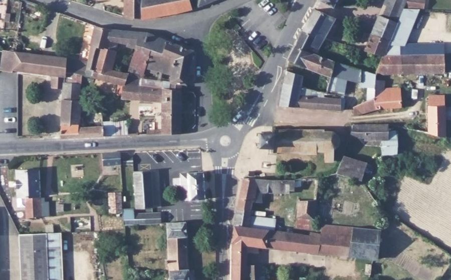 Vue aérienne du Mini-giratoire n°734001187