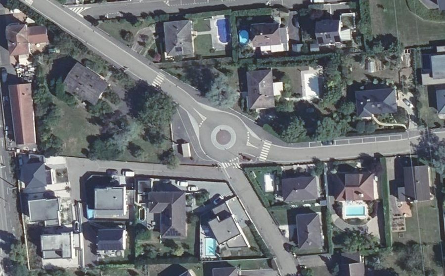 Vue aérienne du Mini-giratoire n°735736629