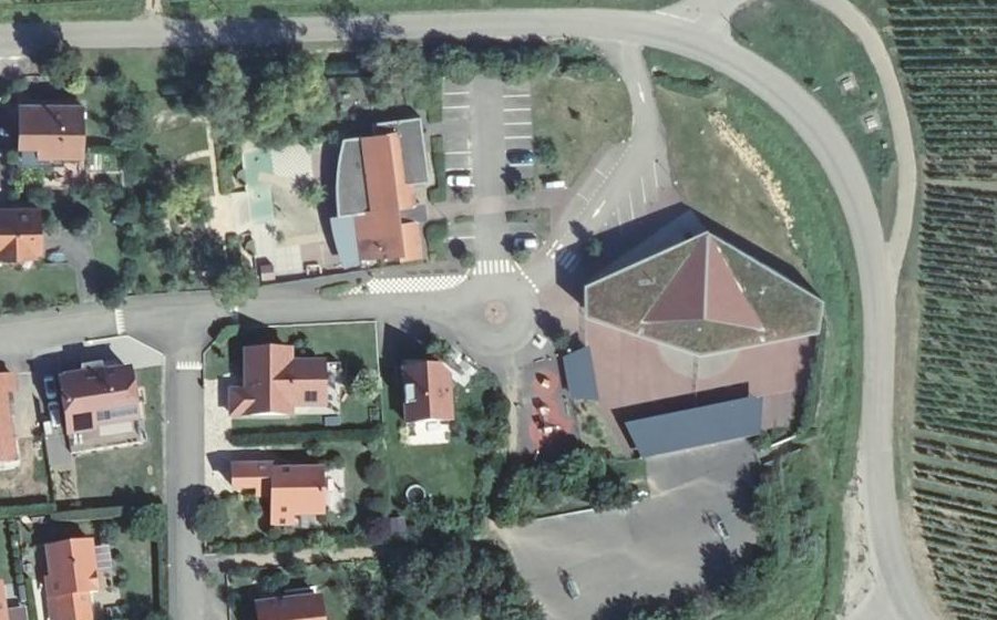 Vue aérienne du Mini-giratoire n°737549013