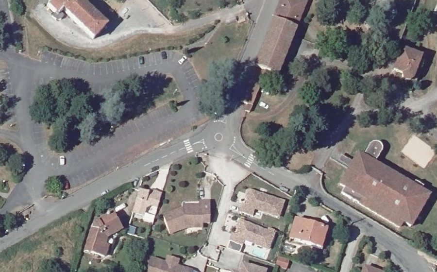 Vue aérienne du Mini-giratoire n°746728128