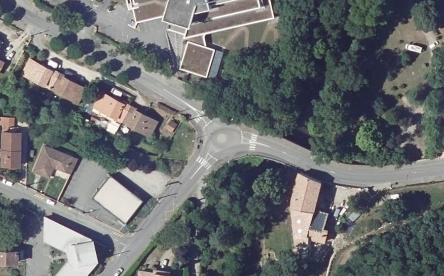Vue aérienne du Mini-giratoire n°746860507