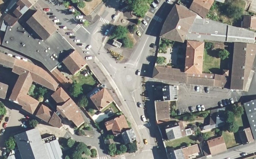 Vue aérienne du Mini-giratoire n°756122891