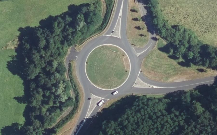 Vue aérienne du Rond-point anonyme n°10075650