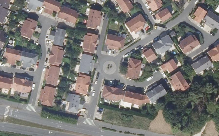Vue aérienne du Mini-giratoire n°760427546